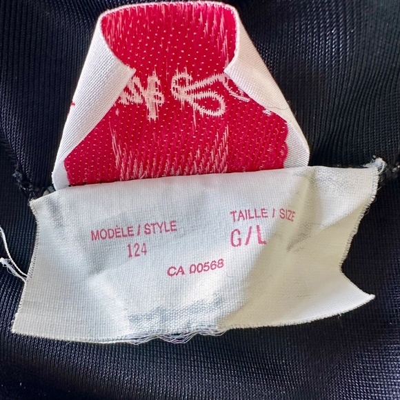 Vintage Pink Lady Black Nylon Half Slip Skirt • Size L • Made in Canada • - Picture 5 of 7